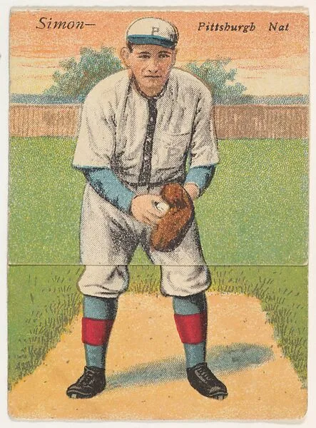 Simon, Pittsburgh, National League, from the Mecca Double Folder series (T201) — Mecca Cigarettes