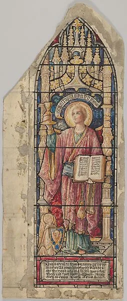 Saint John: Design for a Stained Glass Window, Christ's Church, Marlborough, New York — Helen Maitland Armstrong