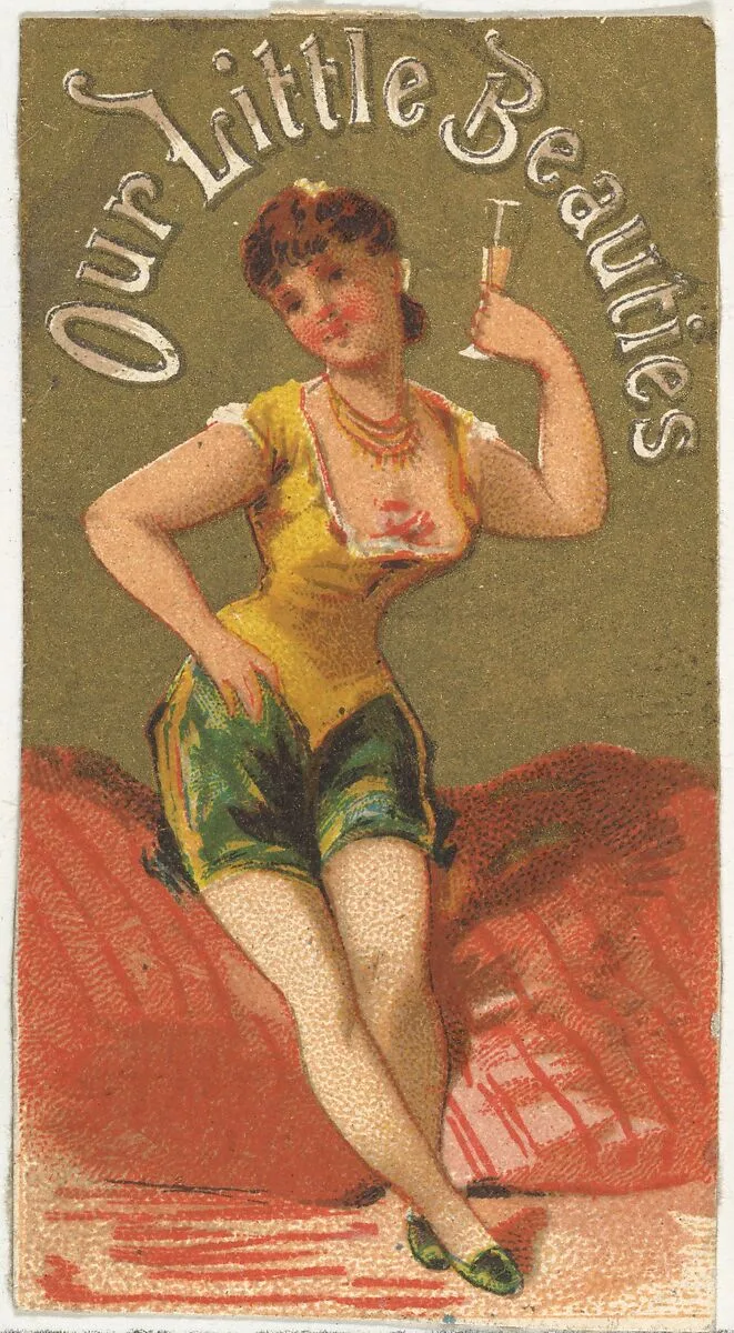 From the Girls and Children series (N58) promoting Our Little Beauties Cigarettes for Allen & Ginter brand tobacco products — Allen & Ginter