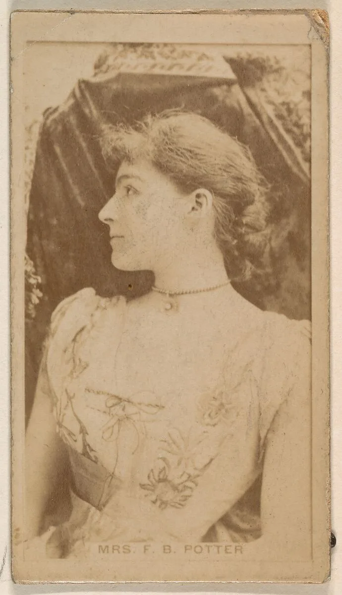 Mrs. James Brown Potter, from the Actresses series (N245) issued by Kinney Brothers to promote Sweet Caporal Cigarettes — Kinney Brothers Tobacco Company