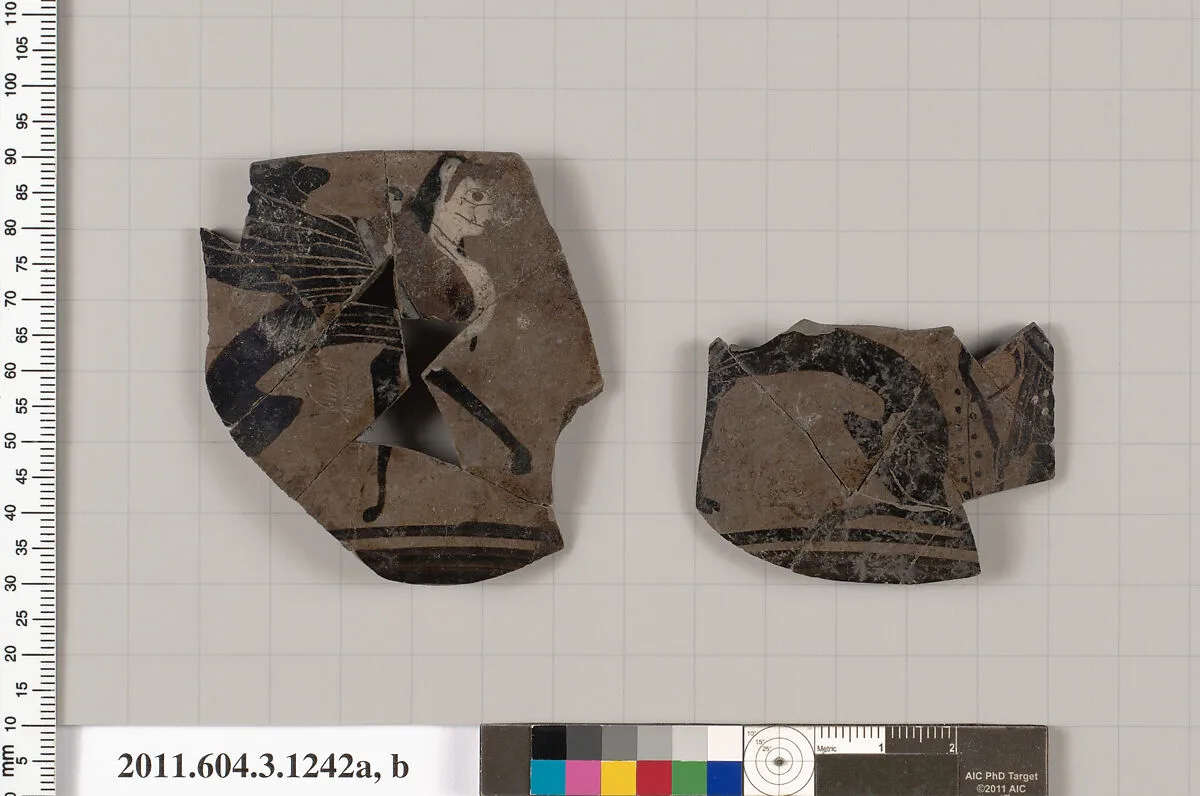 Terracotta fragments of a kyathos (cup-shaped ladle) — Unknown