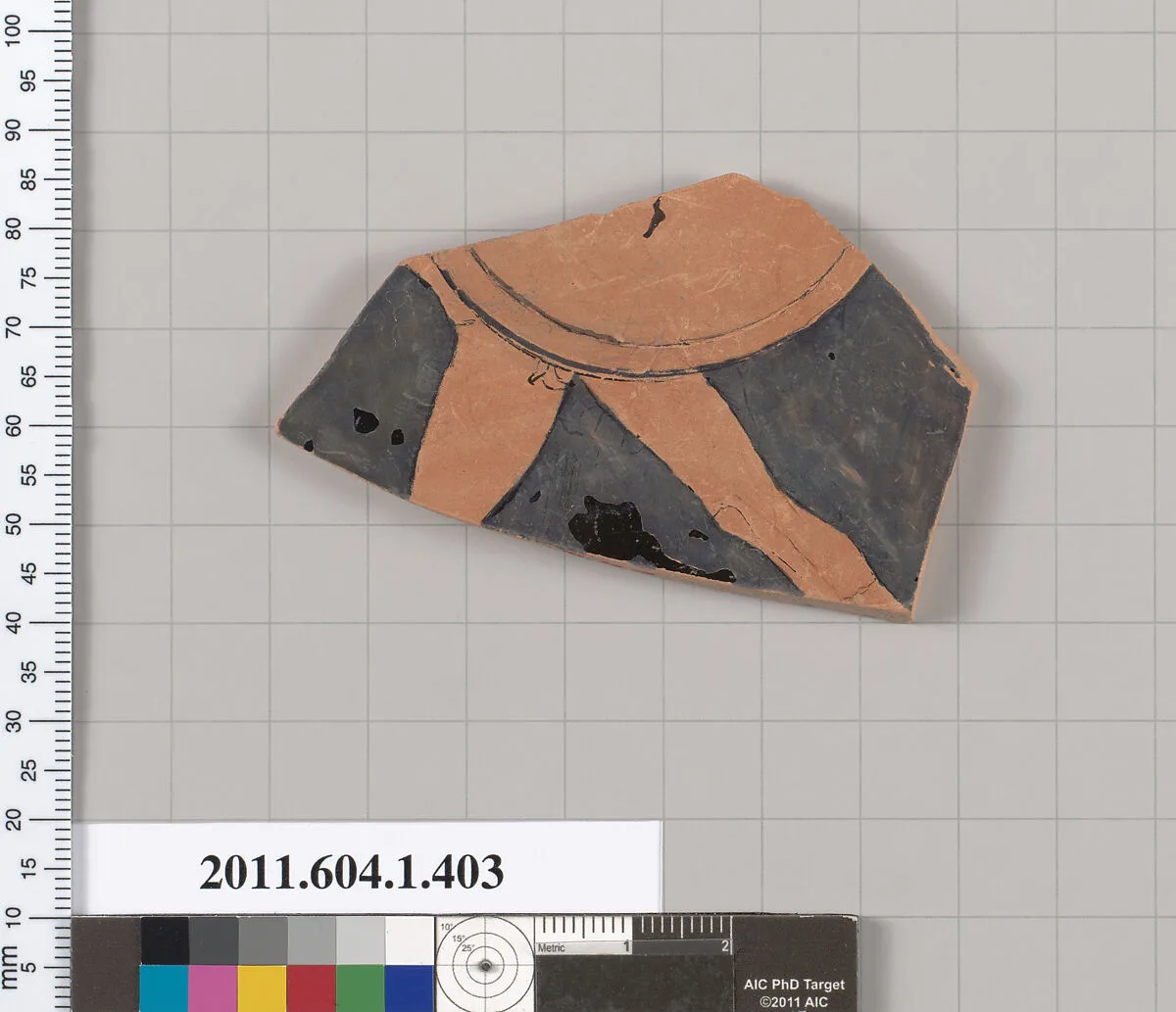 Terracotta fragment of a kylix (drinking cup) — Unknown