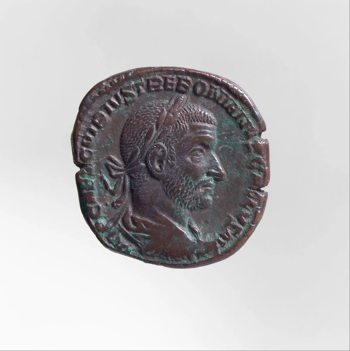 Bronze sestertius of Trebonianus Gallus — Unknown