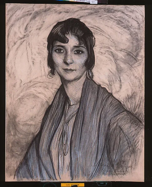 The Gypsy Agustina: a Drawing Dedicated to "Señora de Kerrigan" — Ignacio Zuloaga