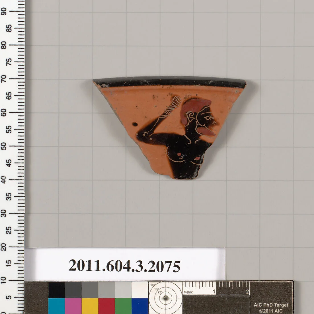 Terracotta rim fragment of a kylix (drinking cup) — Unknown