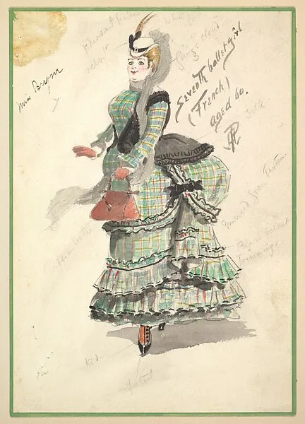 Costume Design for 'Seventh Ballet Girl (French) Aged 60' — Percy Anderson