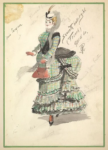 Costume Design for 'Seventh Ballet Girl (French) Aged 60'