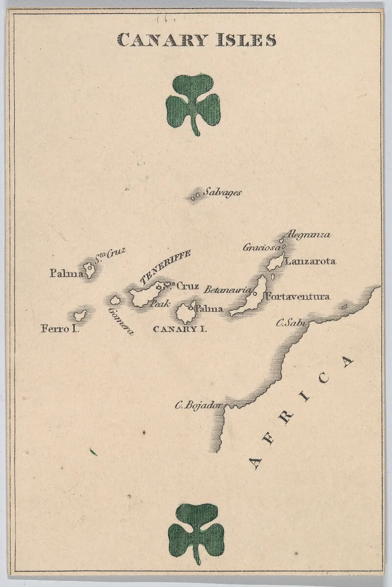Canary Isles, from "Court Game of Geography" — William and Henry Rock
