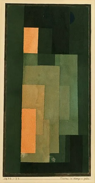 Tower in Orange and Green — Paul Klee