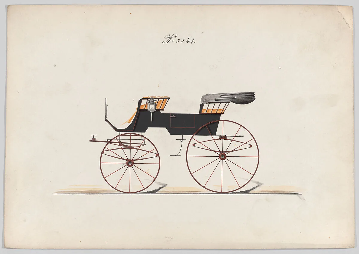 Design for 2 seat Phaeton, no. 3041 — Brewster & Co.