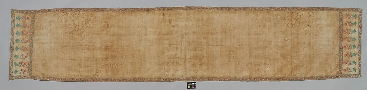 Sash (<Patka>) with a Floral Border — Unknown