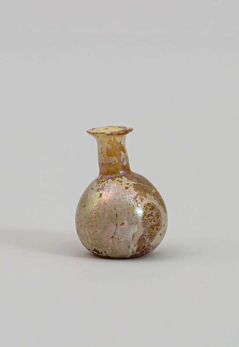 Glass perfume bottle — Unknown