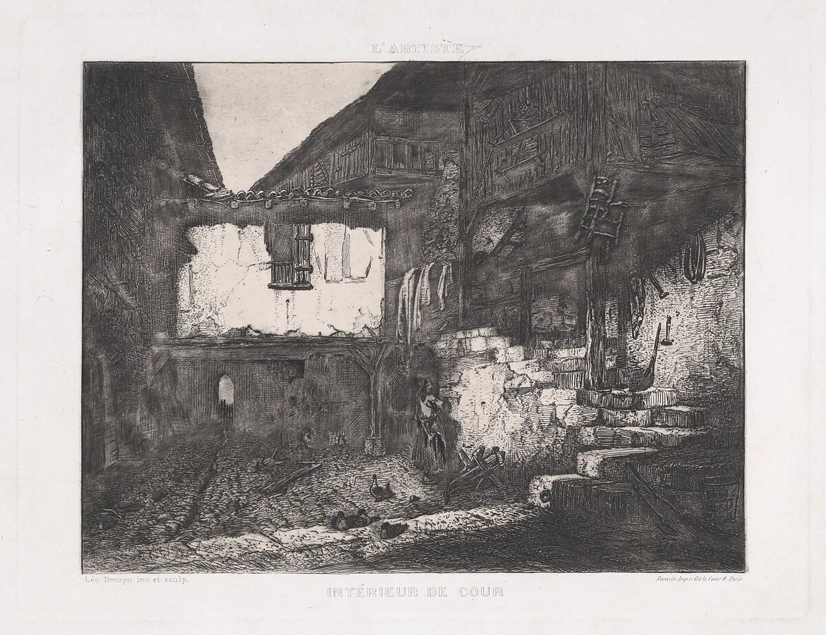 Intérieur de Cour — Sarazin|François Joseph Léo Drouyn