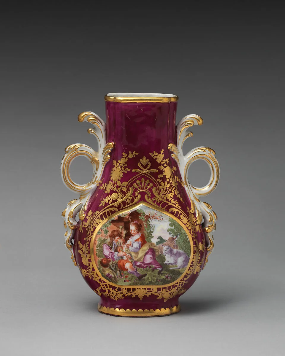 Vase (one of a pair) — Chelsea Porcelain Manufactory