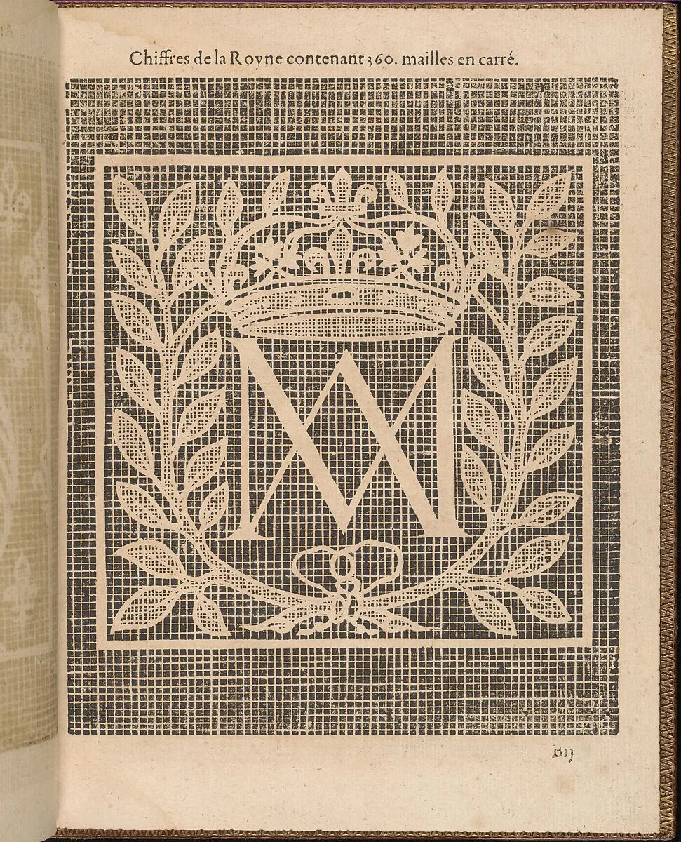 La Pratique de l'Aiguille, page 6 (recto) — Matthias Mignerak|Pierre Firens|Marie de Medici|Jean Le Clerc