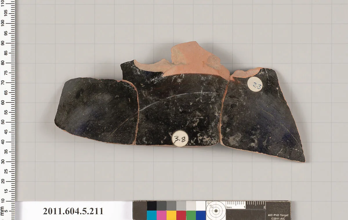 Terracotta fragment of a kylix (drinking cup) — Unknown