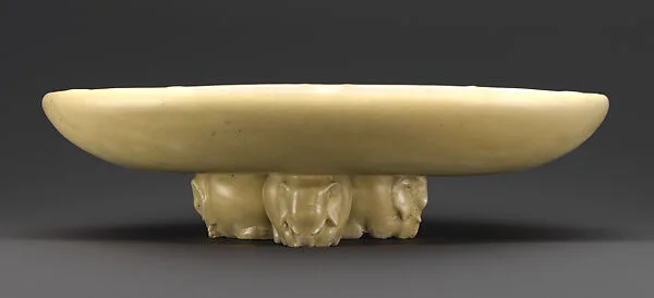 Tazza with elephants — Adelaide Alsop Robineau