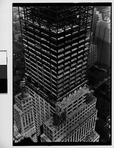 [Chrysler Building Construction Site, From Roof of Chanin Building, New York City]
