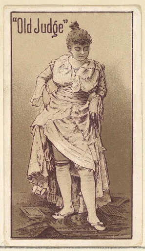 Actress from the Old Judge series (N167) for Old Judge Cigarettes