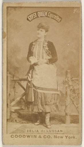 Zelia de Lussan, from the Actors and Actresses series (N171) for Gypsy Queen Cigarettes