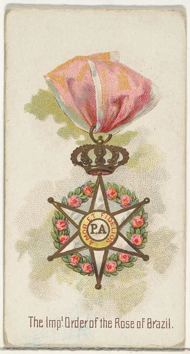 The Imperial Order of the Rose of Brazil, from the World's Decorations series (N30) for Allen & Ginter Cigarettes — Lindner, Eddy & Claus|Allen & Ginter