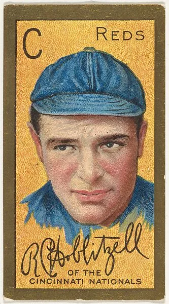 Richard Hoblitzel, Cincinnati Reds, National League, from the "Baseball Series" (Gold Borders) set (T205) issued by the American Tobacco Company — American Tobacco Company