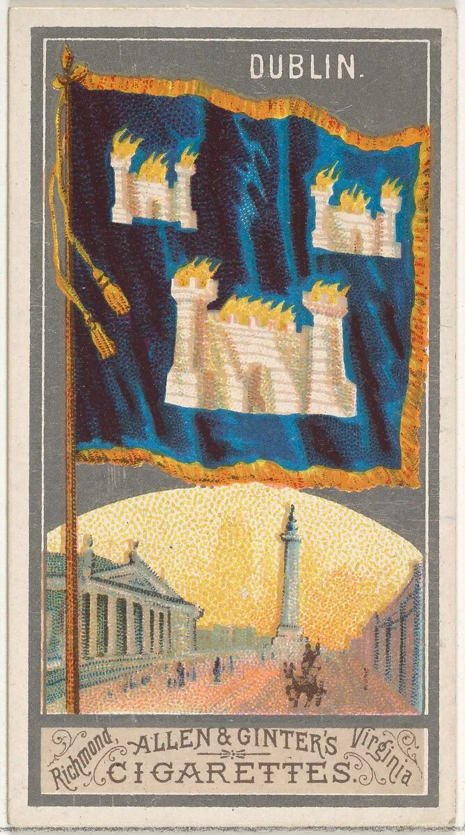 Dublin, from the City Flags series (N6) for Allen & Ginter Cigarettes Brands — Allen & Ginter