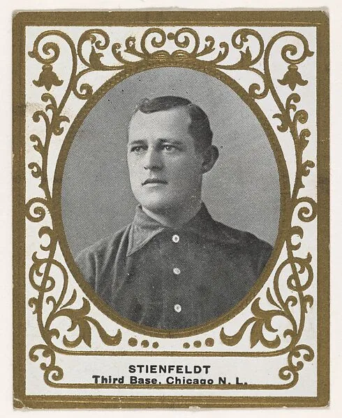 Stienfeldt, 3rd Base, Chicago, National League, from the Baseball Players (Ramlys) series (T204) issued by the Mentor Company to promote Ramly and T.T.T. Turkish Cigarettes — Mentor Company, Boston|Carl Homer Studios, Boston
