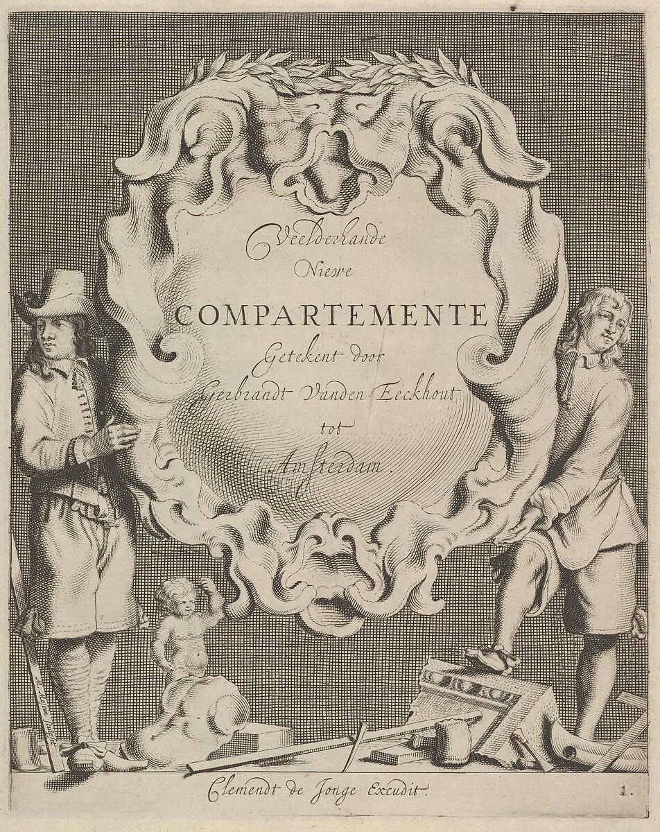 Veelderhande Niewe Compartimente (Titlepage in Dutch) — Gerbrand van den Eeckhout|Clement de Jonghe|Michiel Mosyn
