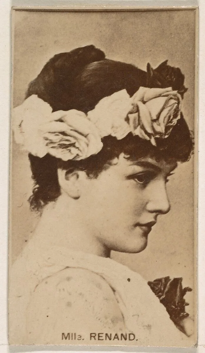 Mlle. Renand, from the Actresses series (N245) issued by Kinney Brothers to promote Sweet Caporal Cigarettes — Kinney Brothers Tobacco Company