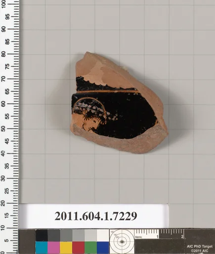 Terracotta fragment of a kylix (drinking cup)