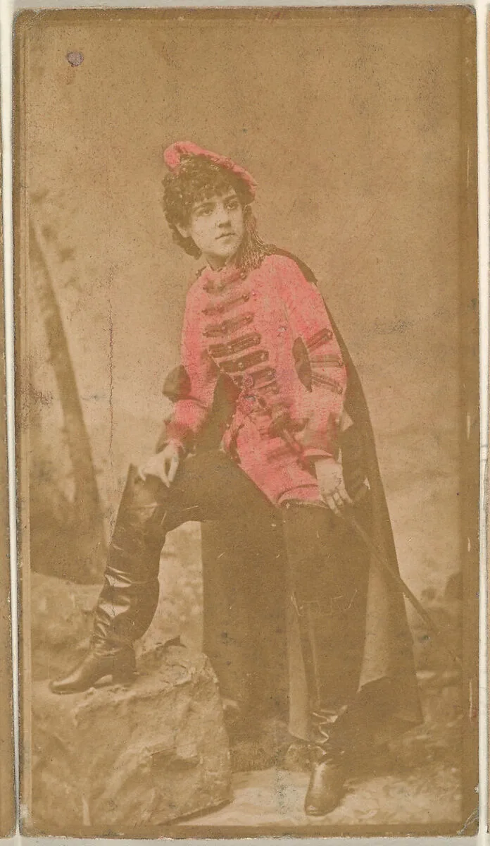 Actress wearing military costume, from the Actresses series (N668) — Unknown