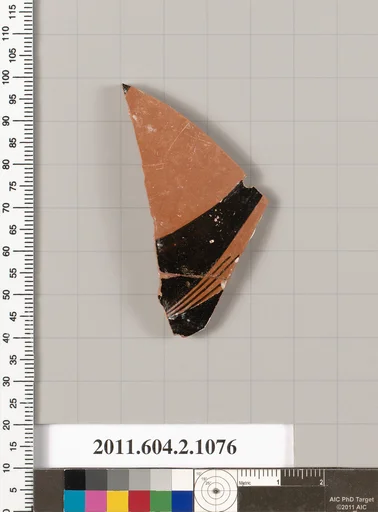 Terracotta fragment of a closed shape