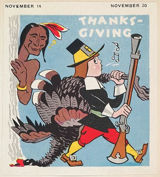 Thanksgiving, insert card possibly from the Children, Holidays, Etc. series (D23) — Unknown
