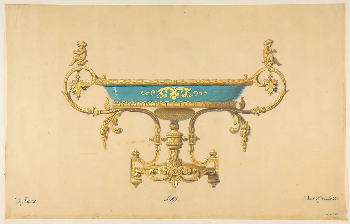 Design for a Compotier — Anonymous, French, 19th century
