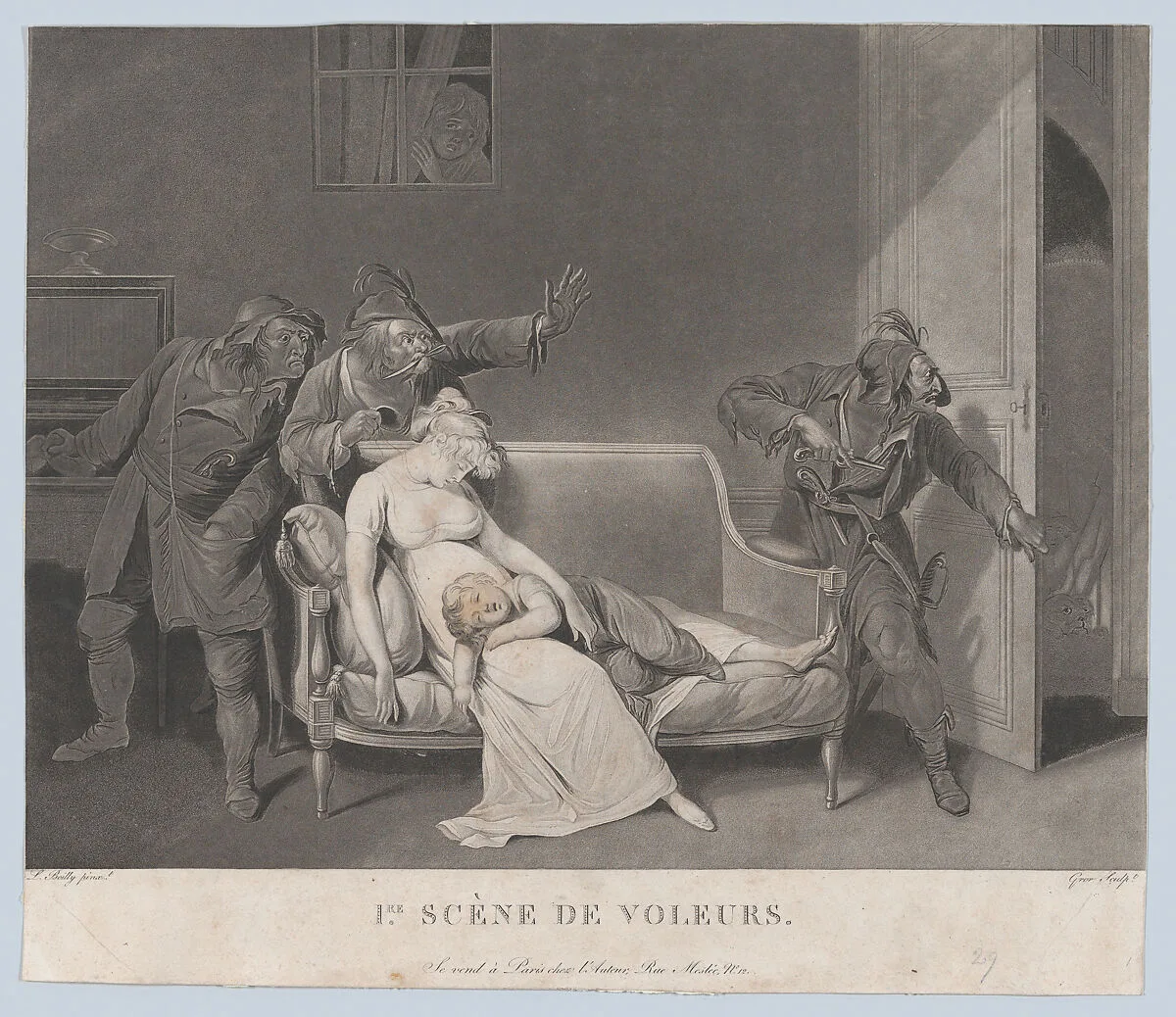 First Scene of Thieves — Louis Léopold Boilly|Gror