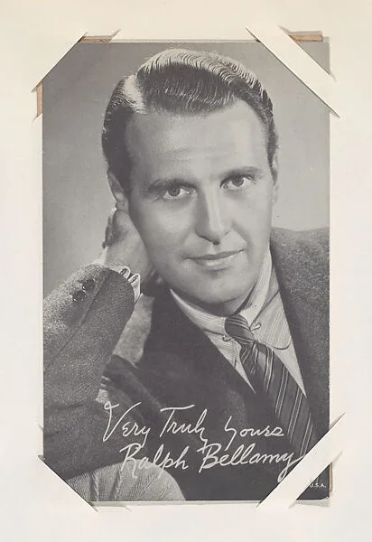 Ralph Bellamy from Movie Stars Exhibit Cards series (W401) — Unknown