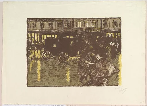 Street at Evening in the Rain, from the series "Some Aspects of Parisian Life"