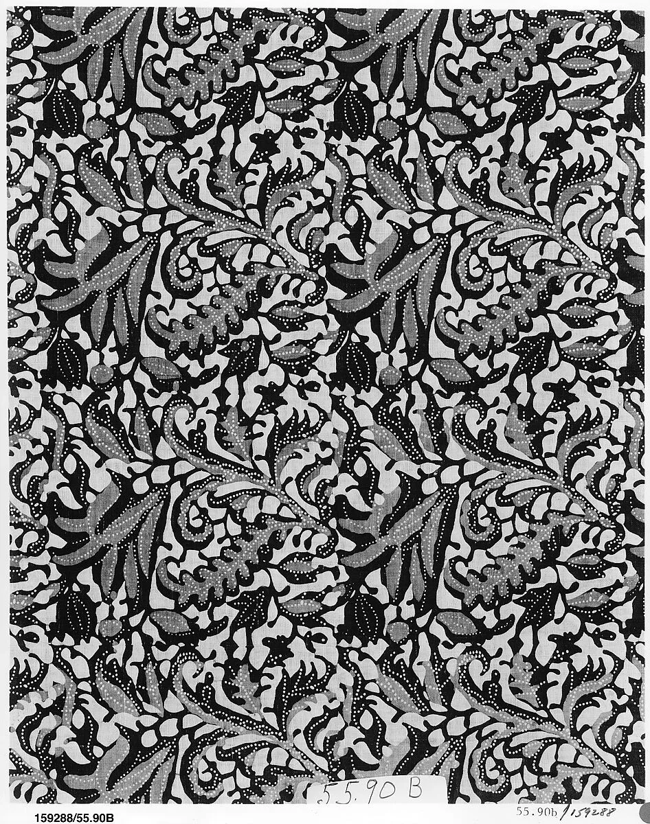 Panel, blue-resist textile — Unknown