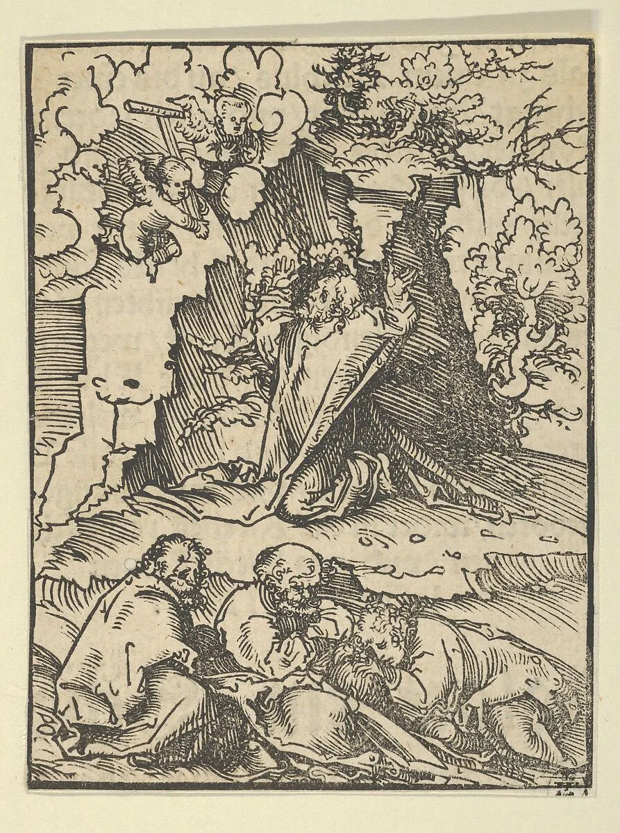 Relief with Christ on the Mount of Olives, from the Wittenberg Reliquaries — Lucas Cranach the Elder