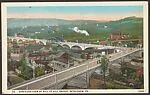 Bird's Eye View of Hill to Hill Bridge, Bethlehem, PA. — Unknown