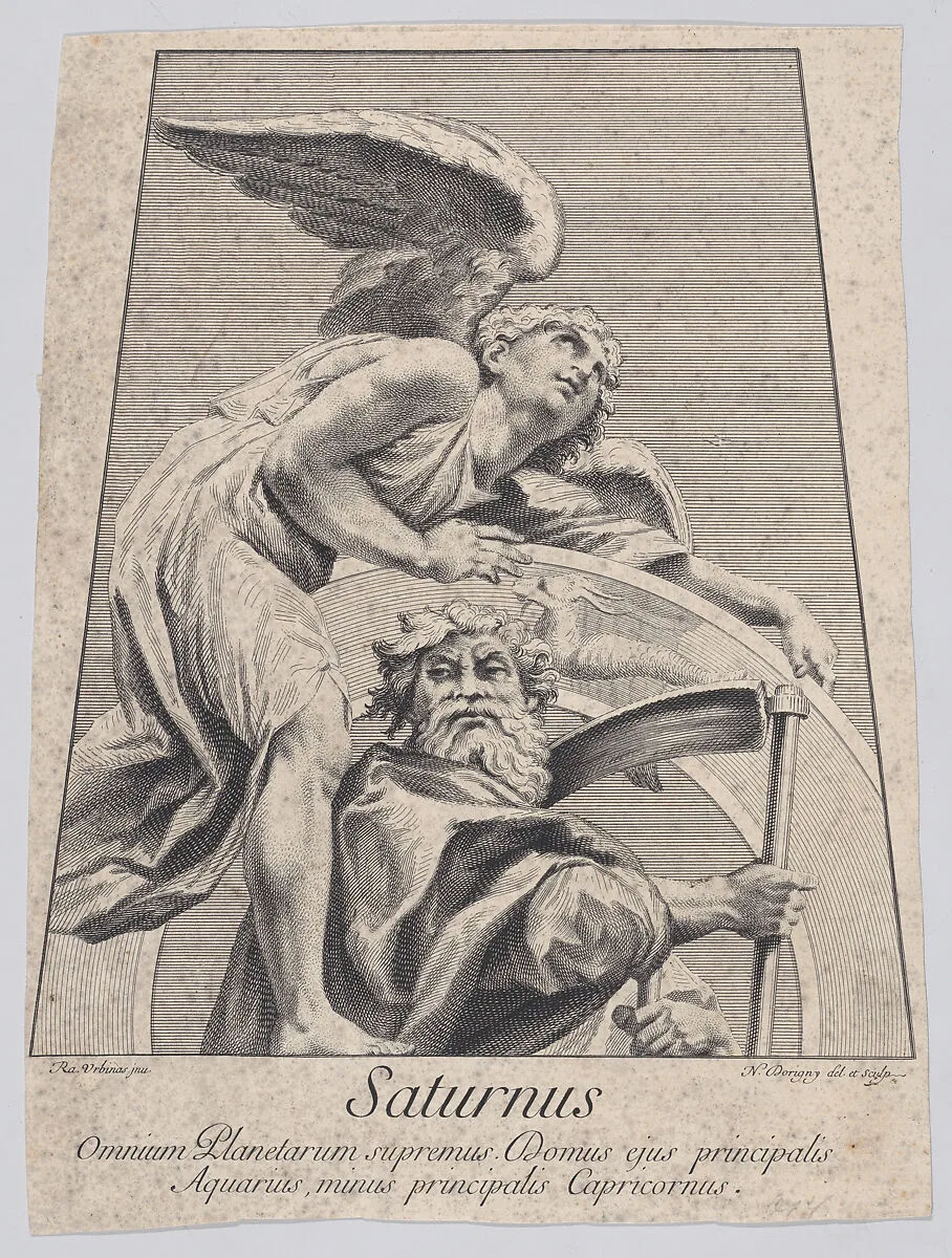 Saturn — Sir Nicolas Dorigny|Raphael (Raffaello Sanzio or Santi)