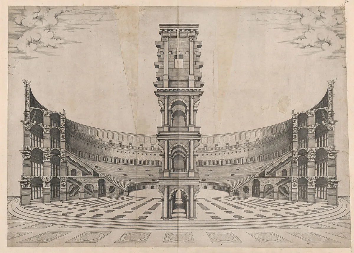 Speculum Romanae Magnificentiae: Interior Reconstruction of the Colosseum — Anonymous