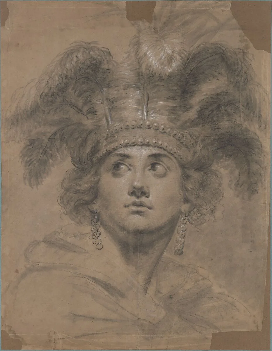 Head of a Woman (Allegory of America) — Antoine Vestier