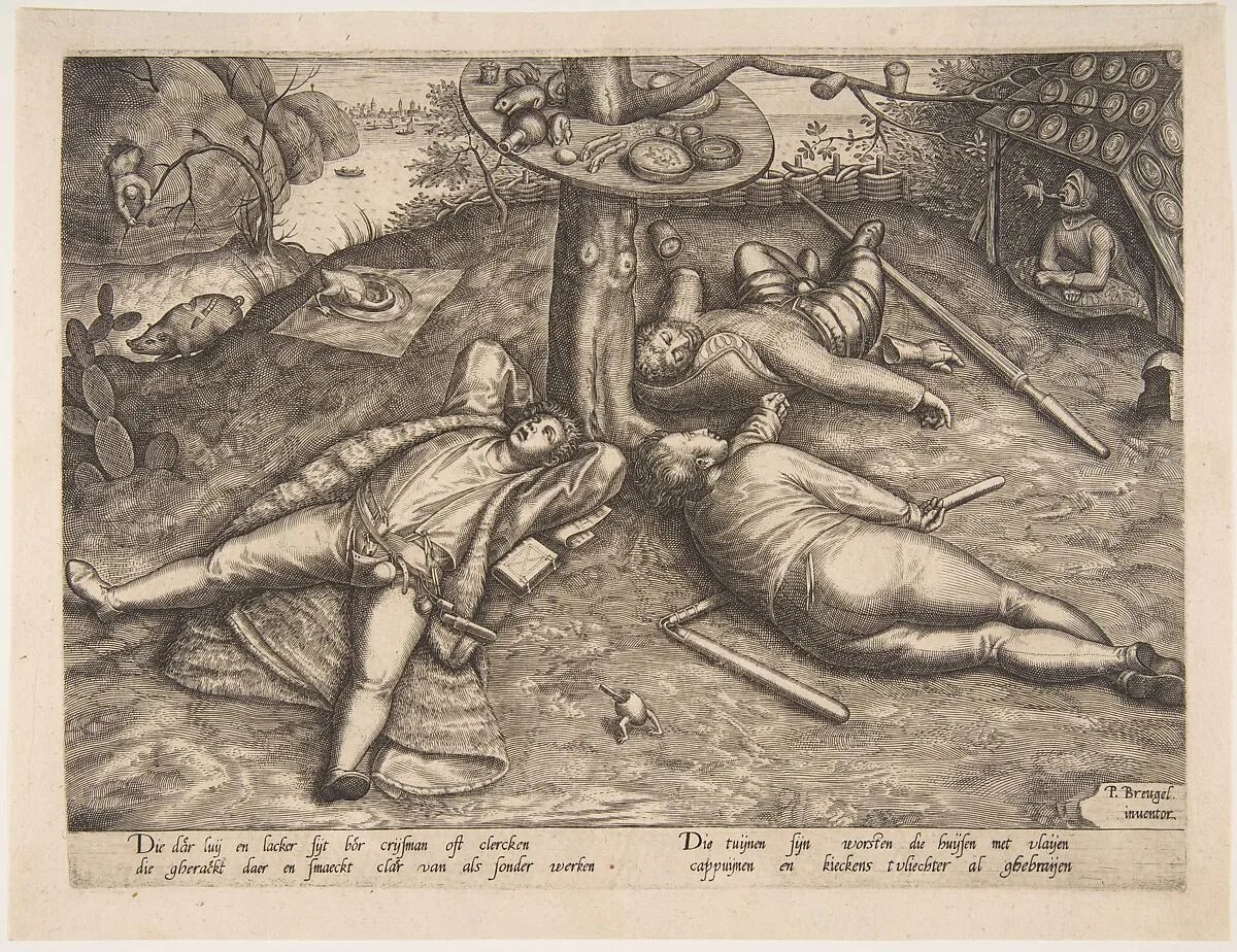The Land of Cockaigne — Pieter Bruegel the Elder|Pieter van der Heyden