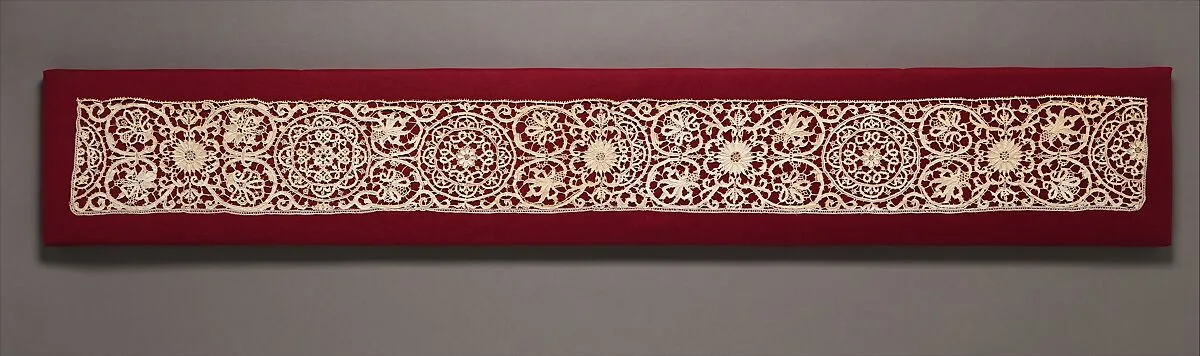 Border of needle lace — Unknown