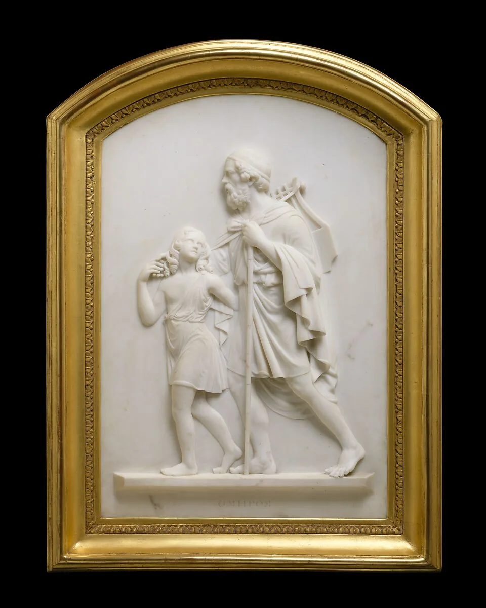 Blind Homer Led by the Genius of Poetry — Edward Sheffield Bartholomew