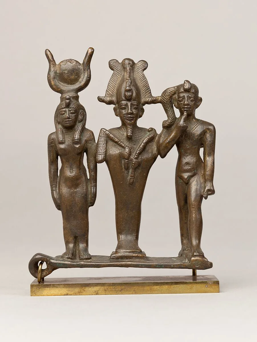 Triad of Osiris, Isis, and Horus — Unknown