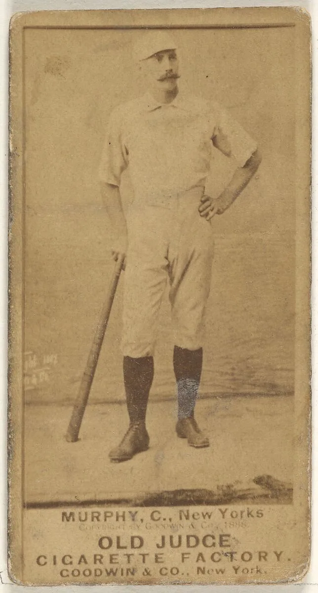Patrick J. Murphy, Catcher, New York, from the Old Judge series (N172) for Old Judge Cigarettes — Goodwin & Company