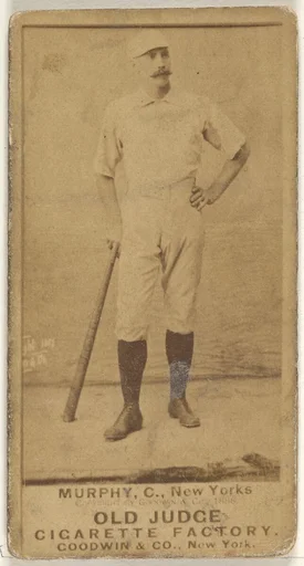 Patrick J. Murphy, Catcher, New York, from the Old Judge series (N172) for Old Judge Cigarettes